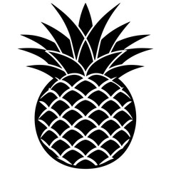 Wall Mural - pineapple sketch illustration