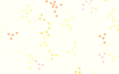 Wall Mural - light orange vector background with forms of artificial intelligence.