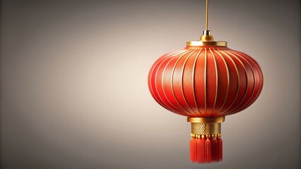 Traditional Chinese red lantern ornament isolated on background, Chinese, red, lantern, ornament, traditional, culture