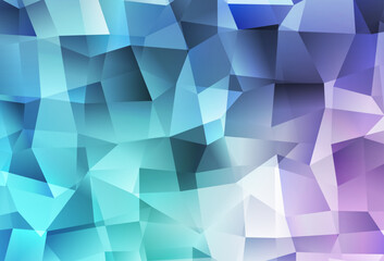 Wall Mural - Light Pink, Blue vector low poly background.
