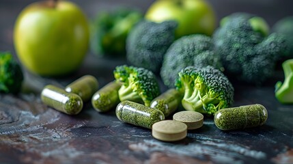 Realism of Broccoli and Green Apple Nutritional Supplement