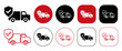 © Akhmad Nur Fahrozi - Truck delivery safe icon set isolated on white background
