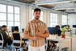 © Nuria Seguí/Stocksy - Male Entrepreneur Portrait In Modern Office