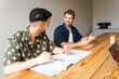 © Nuria Seguí/Stocksy - Businesspeople At Office Of Tech Startup