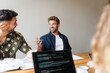 © Nuria Seguí/Stocksy - Businesspeople At Office Of Tech Startup