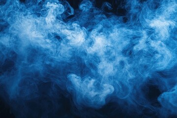 Poster - A blue smokey background. The image has a moody and mysterious feel to it