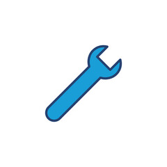 Wall Mural - Wrench icon vector. repair icon vector. tools icon vector