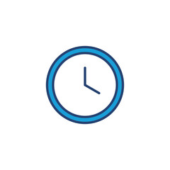 Wall Mural - Clock icon vector. Time icon vector. watch icon symbol