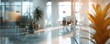 © Nina - Panoramic Windows Office Blurred Interior