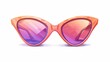 © Drew - Vintage cat-eye sunglasses with orange frame