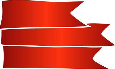 red price tag ribbon and banner