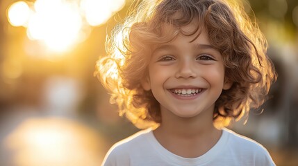 Child smiling while learning about World Duchenne Awareness Day, more clarity with clear light and sharp focus, high detailed