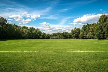 Wall Mural - field and blue sky