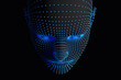 © Marcos Osorio/Stocksy - Ai head concept in blue points