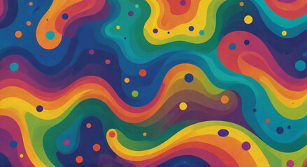 Wall Mural - abstract colorful background with circles