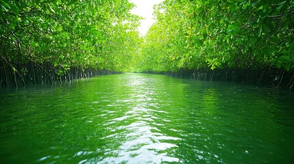 Sticker - Green Mangrove Tunnel.