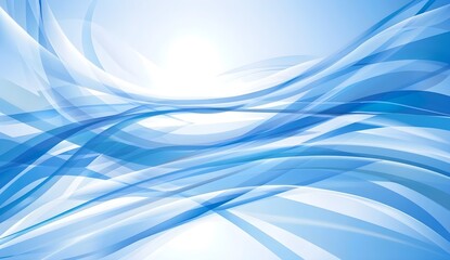 Wall Mural - Abstract Blue Wave Background