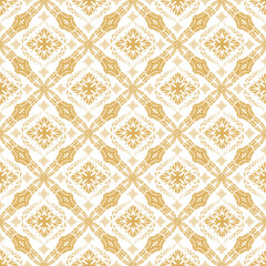 Wall Mural - seamless damask pattern Oreintal Flora Damask Seamless pattern  embroidery, Indian style.  art ornament print.Design for carpet, cover.wallpaper, wrapping, fabric, clothing