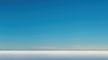 Wall Mural - Tranquil Blue Sky Horizon Background