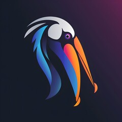 Wall Mural - pelican bird vector