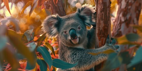 Wall Mural - Although often referred to as koala bears the koala is not a bear