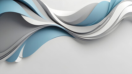 sky blue white 3d curve on grey white background having space for text,banner poster backdrop web header design