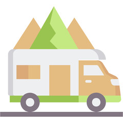 Sticker - Rv Parking Illustration