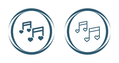 Poster - Romantic music Vector Icon