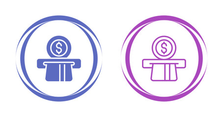 Sticker -  Automated Teller Machine Vector Icon