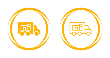 Canvas Print - Supply Chain Vector Icon