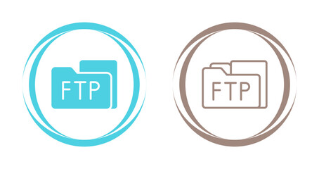 Sticker - FTP Access Vector Icon