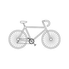 Canvas Print - Racing bike icon