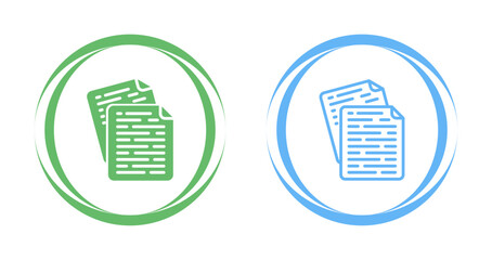 Sticker - Documents Vector Icon