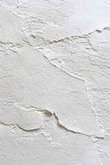 Canvas Print - Close-up shot of a white wall with peeling paint, great for use in interior design or home improvement projects