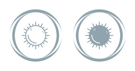 Sticker - Sun Vector Icon