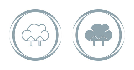 Canvas Print - Cloud Vector Icon