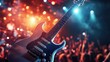 © irma - Electric Guitar on Stage with Crowd