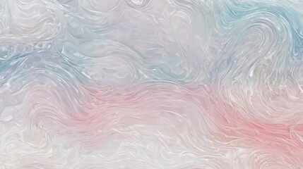 Canvas Print - Close Up of a Painting With a Pink and Blue Swirl