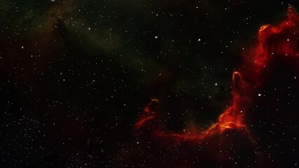 Wall Mural - nebula and star field against space 4k.