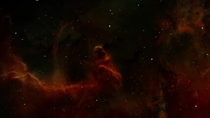Wall Mural - nebula and stars in deep space, science fiction art