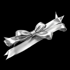 Poster - silver-banner-ribbon-isolated-png