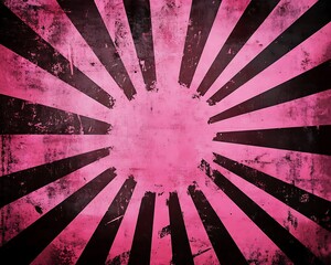 Wall Mural - Abstract pink Sunburst  background.