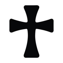 Wall Mural - black cross shape graphic. vector illustration