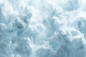 Wall Mural - Generative ai on theme of beautiful texture soft fluffy cotton, design natural abstract background