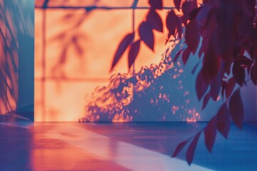 Wall Mural - A cat is sitting on the floor in front of a window, looking outside