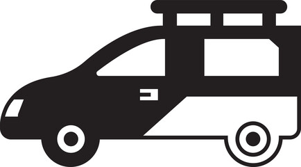 Sticker - Minivan Icon Illustration