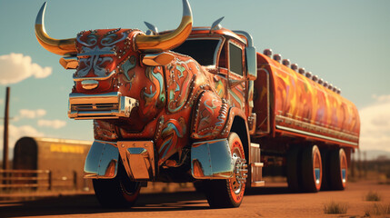 Poster - truck on the beach