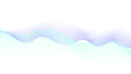 Canvas Print - Modern abstract glowing wave background. Dynamic flowing wave lines design element. Blue-violet abstract lines.  Fluid curve element for brochure, presentation. 