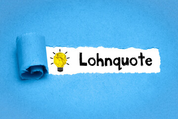 Wall Mural - Lohnquote	