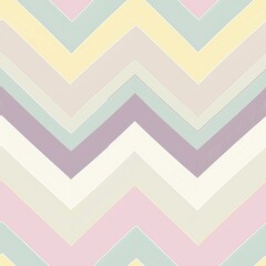 Wall Mural - seamless pattern of pastel chevron stripes